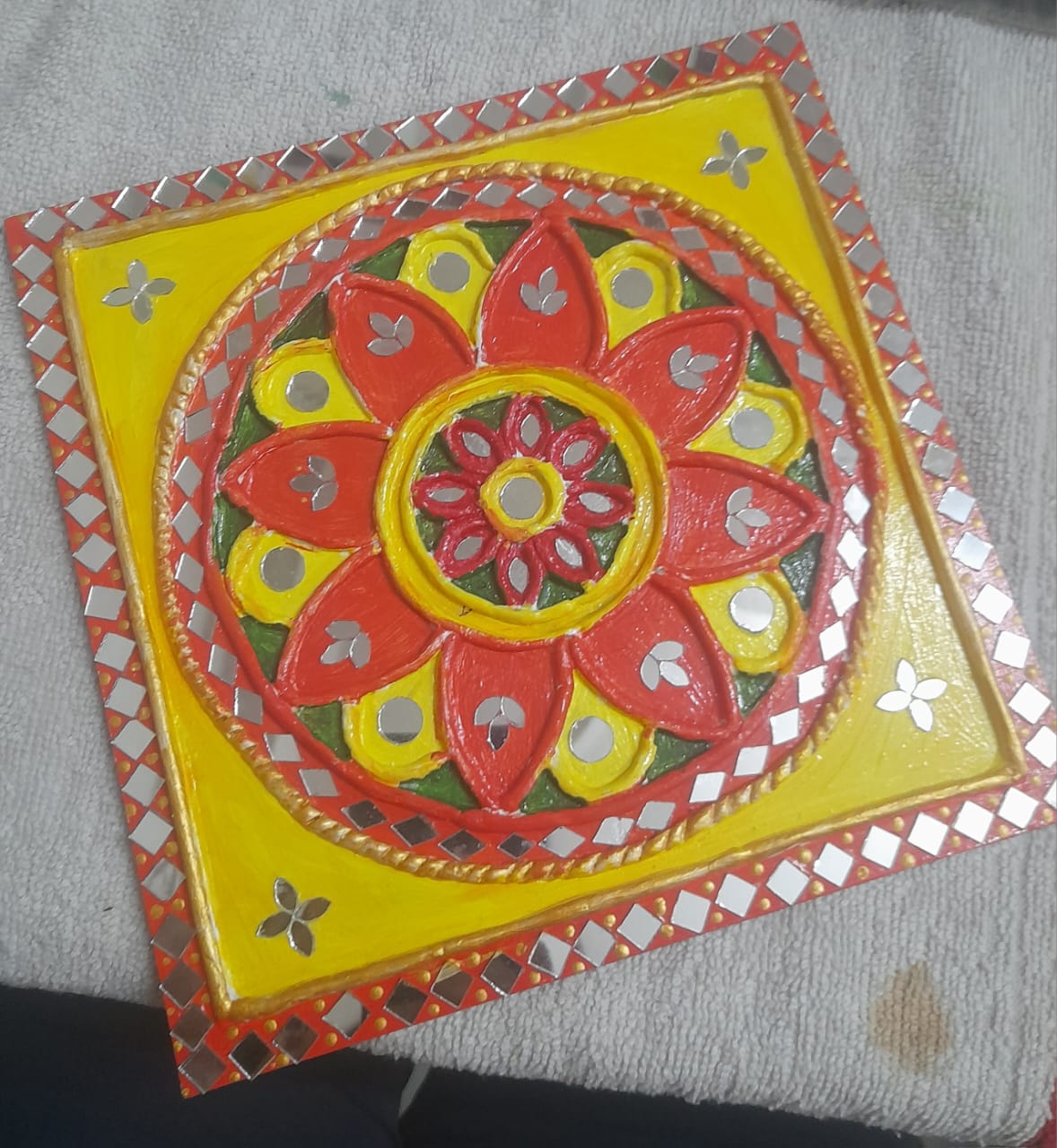 Handmade Mandala Lippan Art Wall Decor