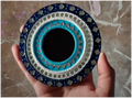 Handmade Lipan Art Round Wall Mirror | Traditional Indian Mud Art Decor